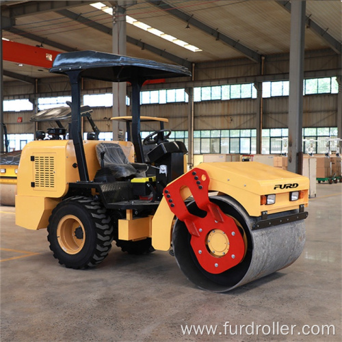 3ton diesel engine roller compactor asphalt ride on vibratory road roller FYL-D203